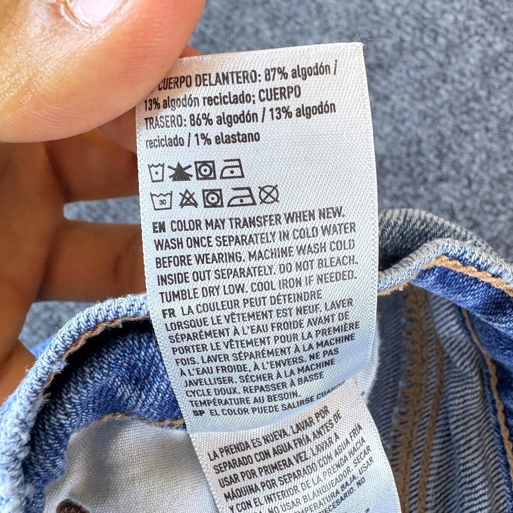 American Eagle Outfitters Strigid Jeans Women 29x29 Blue Denim Cotton Distressed - Picture 10 of 13